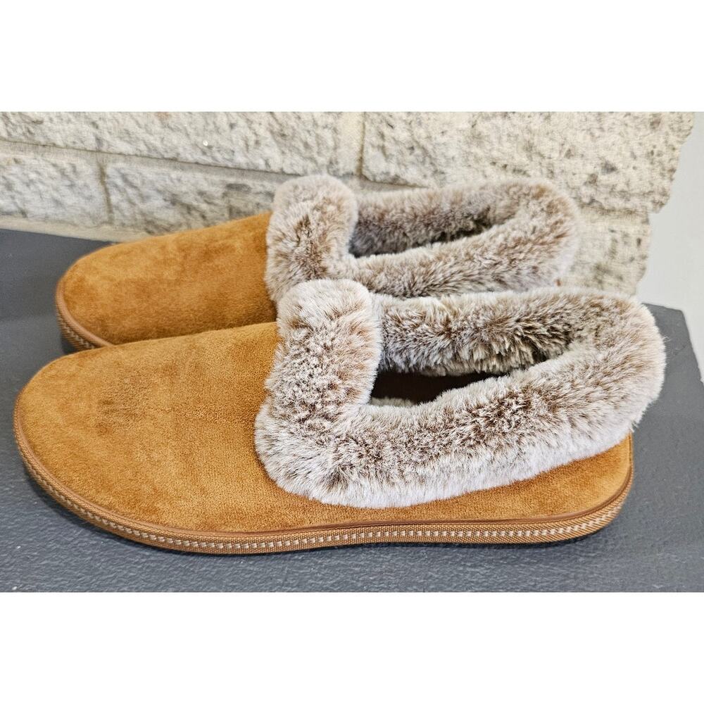 Skechers Women's Cozy Campfire Slippers, Chestnut Brown,  Faux Fur Lining Sz 8.5 - Picture 6 of 10